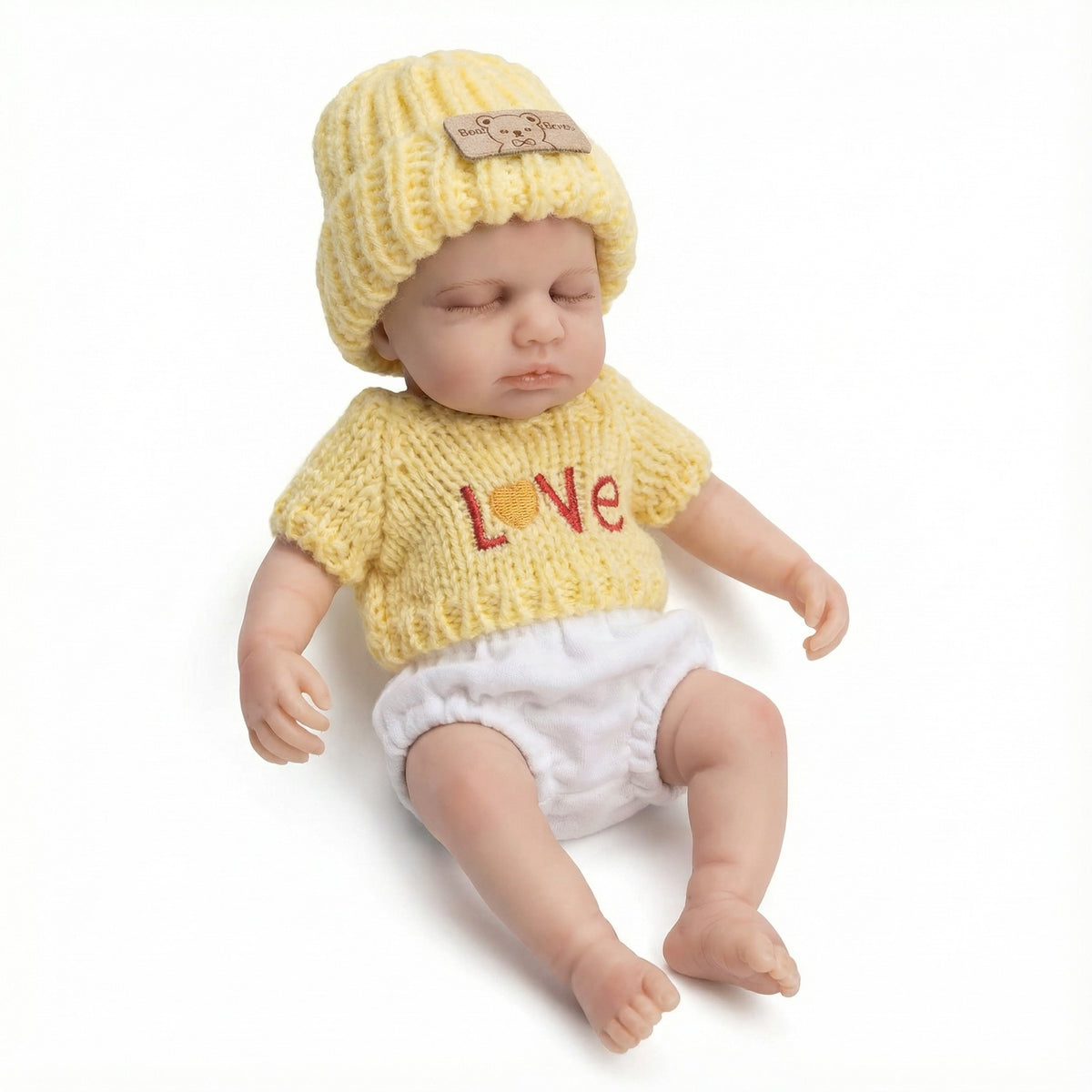 8 Inch Yellow Short Sleeve Set Full Silicone Reborn Doll