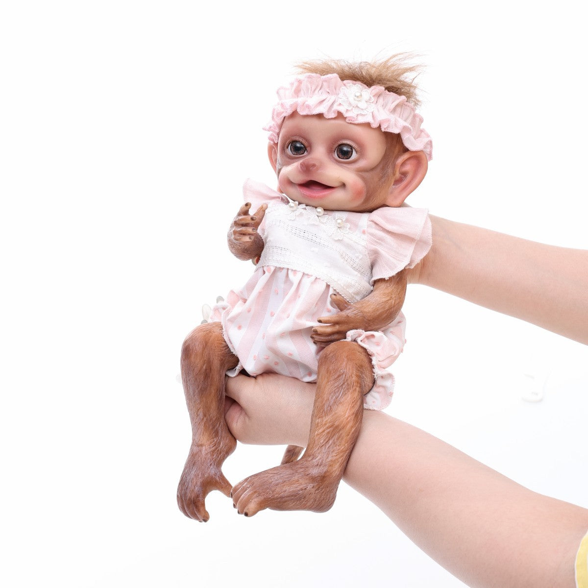 13inch Full Body Soft Silicone Realistic Reborn Baby Doll Solid monkey Silicone Doll Handmade High-quality Toy Kid Gift