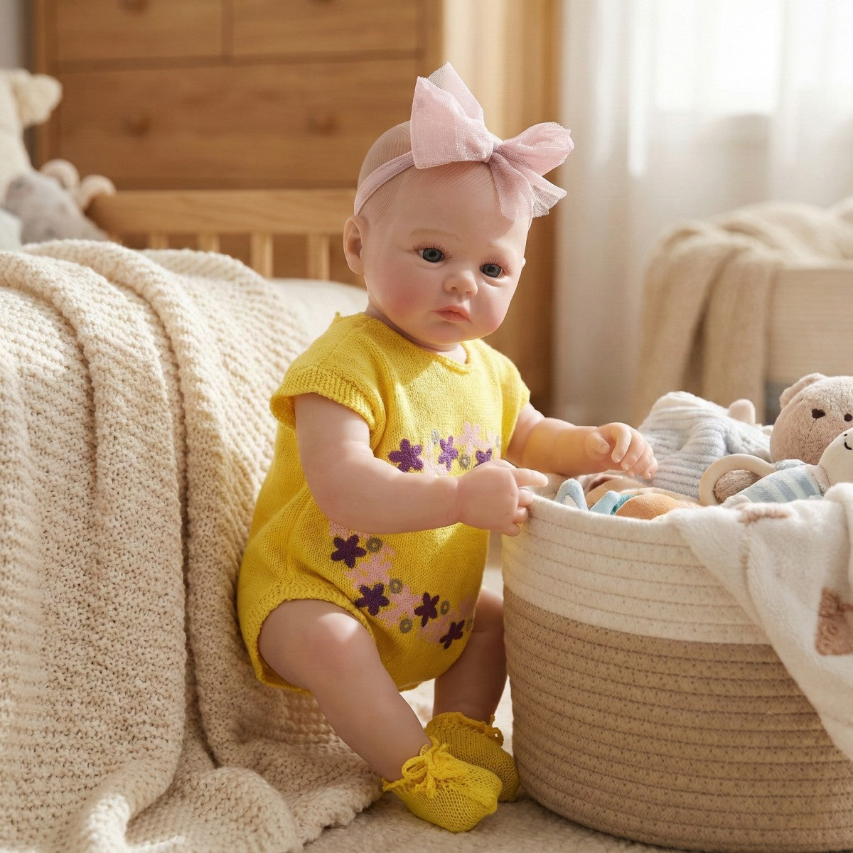 50cm full rubber reborn doll simulation baby treasure person
