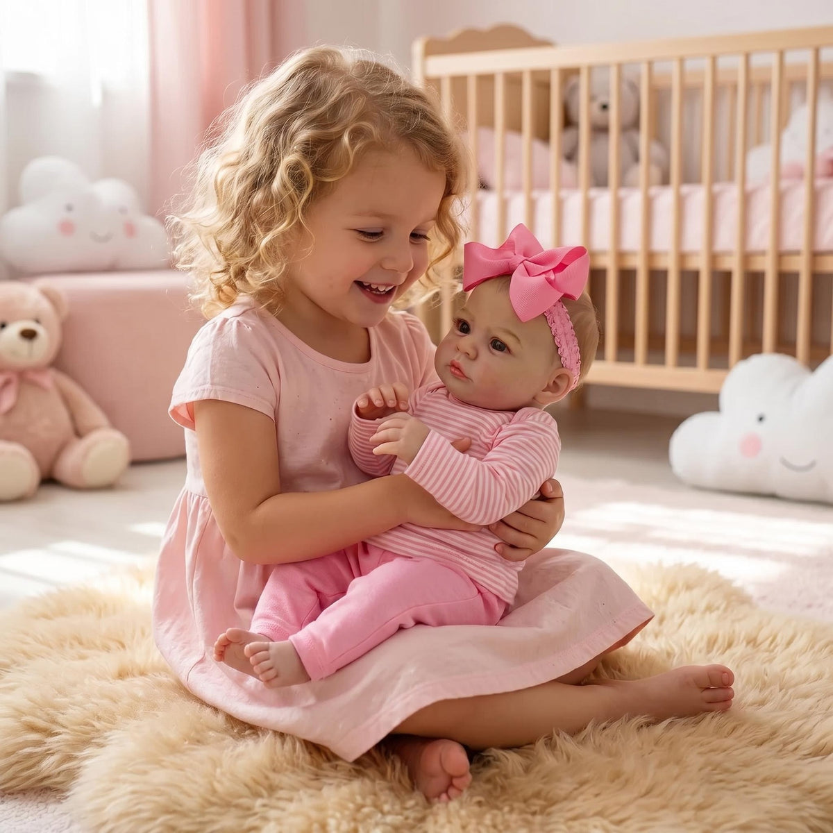 Realistic Newborn 18 inch with Cloth Body Reborn Doll Exquisitely Hand Painted Face For Nursery Display & Pretend Play