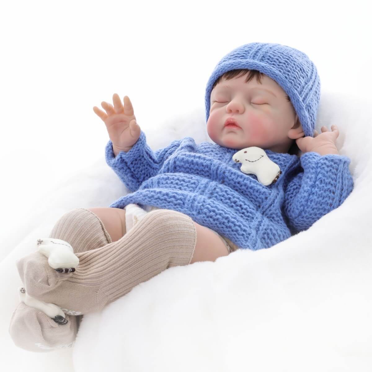 24 inch hair transplant reborn doll cloth height color 60cm simulated baby