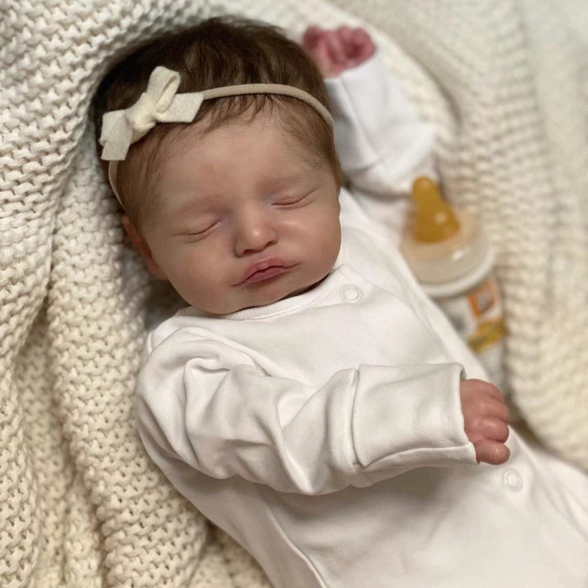 19 inch Reborn Dolls with Cloth Body Touch Soft Newborn Baby Dolls Toys for Girls