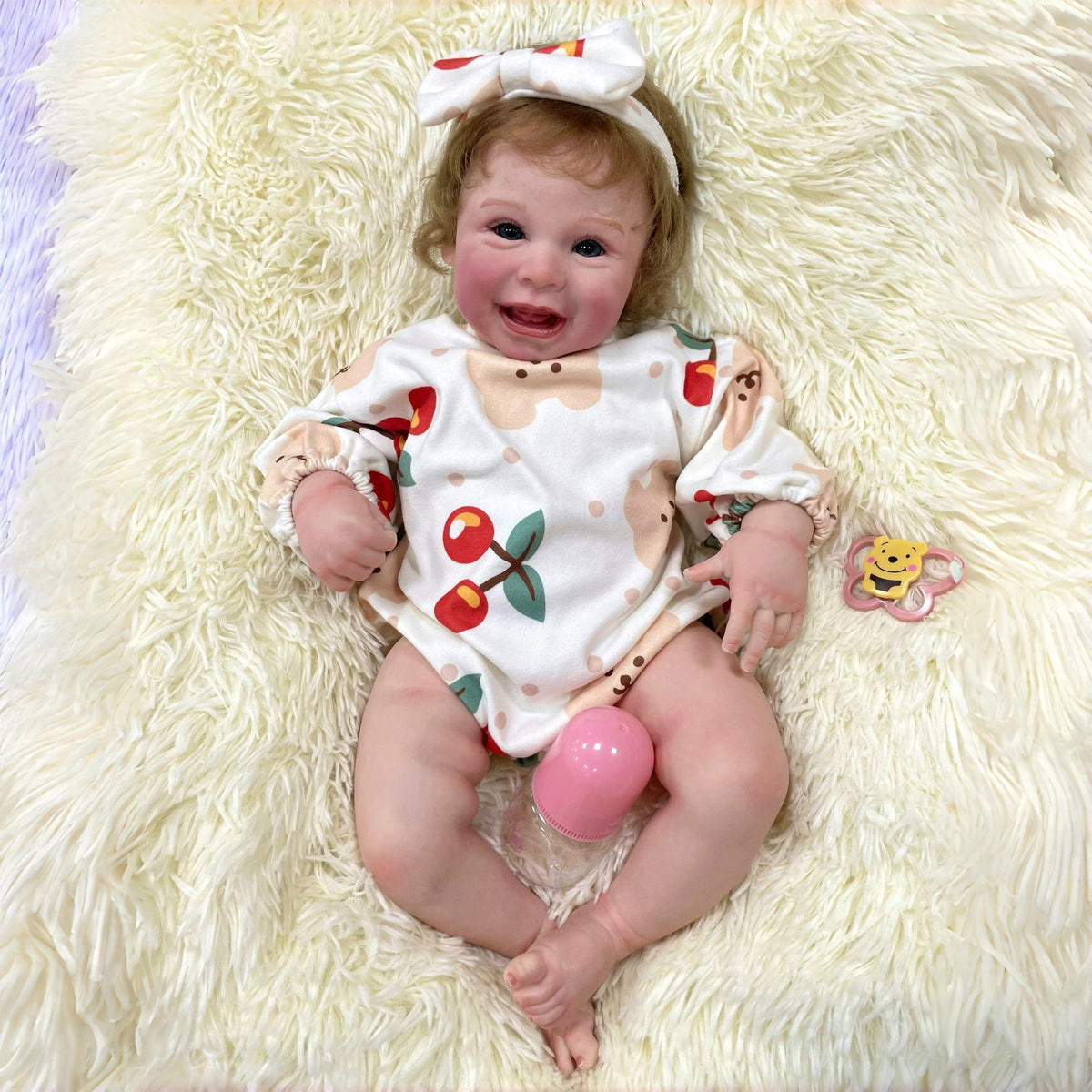 22 inch Handmade Lifelike Reborn Dolls with Cloth Body Children Play Toy for Little Girls