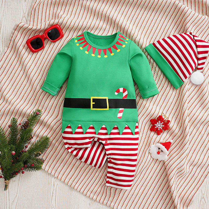 Various styles of Christmas party outfits for babies, suitable for 23/26/28-inch sizes