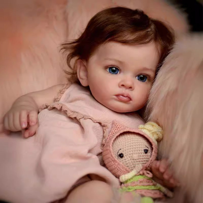 22 inch Reborn Newborn Baby Dolls Real Look Toddler with Full vinyl Body Girl for gifts