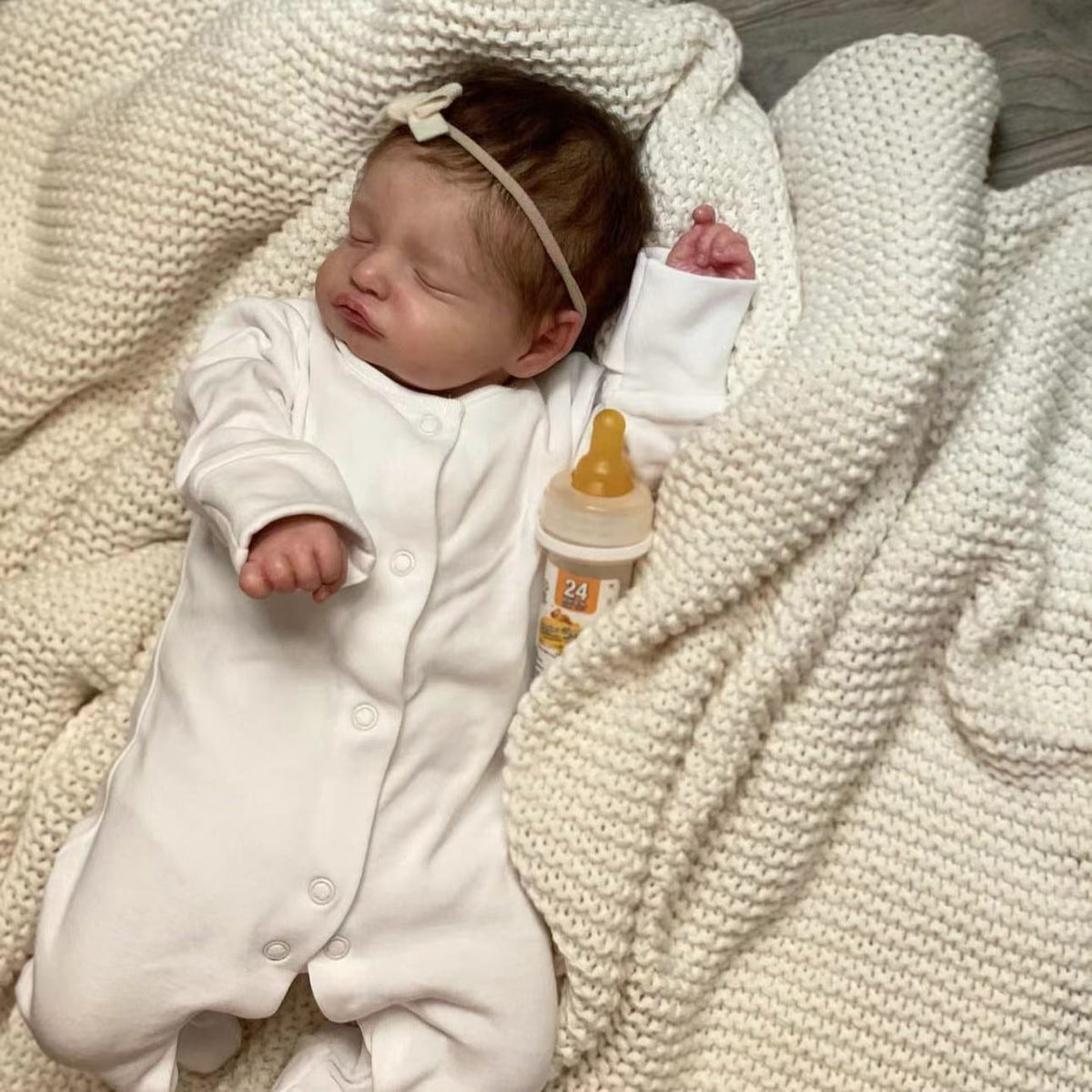 19 inch Reborn Dolls with Cloth Body Touch Soft Newborn Baby Dolls Toys for Girls