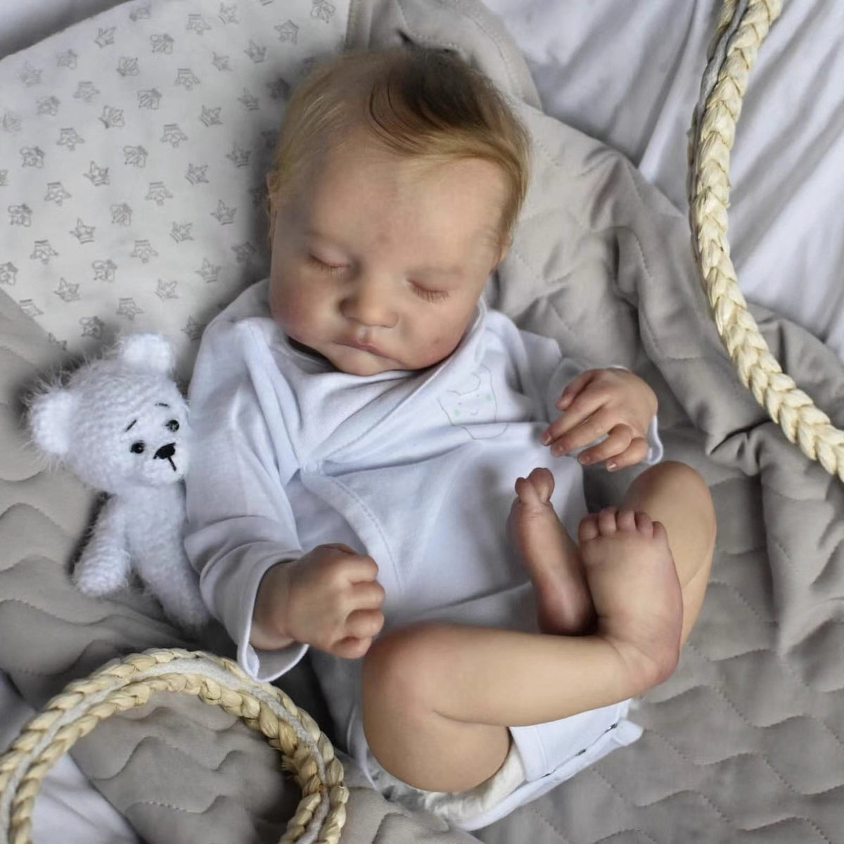 48cm Simulated Baby Full Vinyl Rebirth Doll 3D Skin children's gift