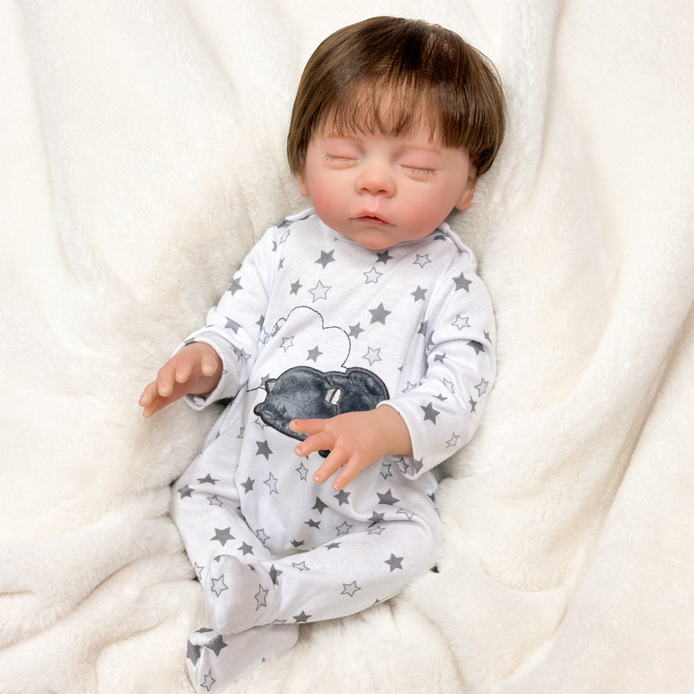 18 Inch Full‑Vinyl Reborn Doll, Nice Surprise for Birthdays and Holiday Gift‑Giving