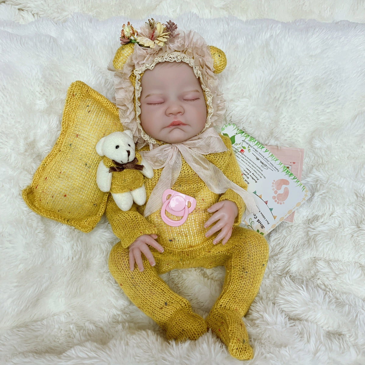 50cm Full Vinyl Rebirth Doll Simulation Baby Advanced Exquisite Painting