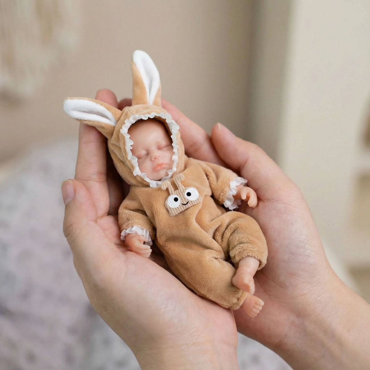 15CM Snail Small Ears Silicone Reborn Doll