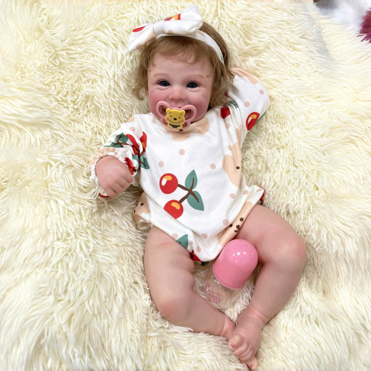 22 inch Handmade Lifelike Reborn Dolls with Cloth Body Children Play Toy for Little Girls