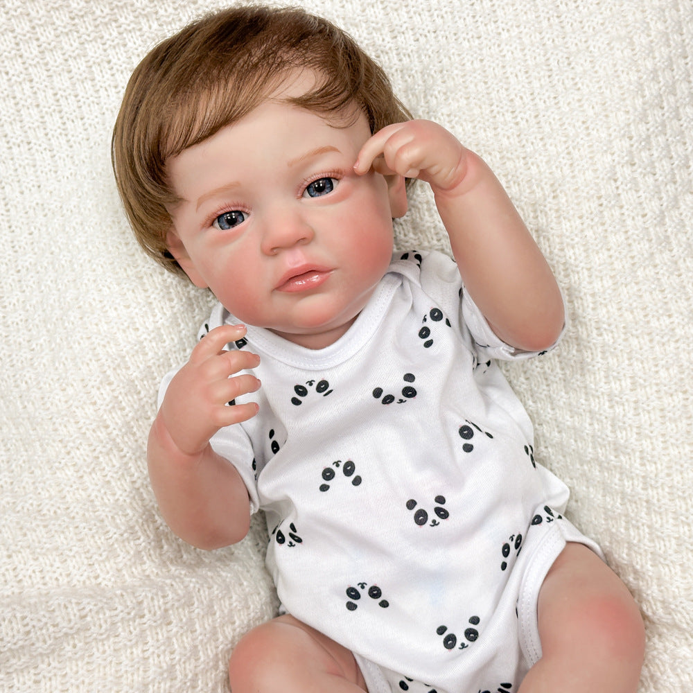20in Full Vinyl Lifelike Reborn Infant Doll, Bright Real Eyes, Play Toy & Collectible Keepsake for All Ages
