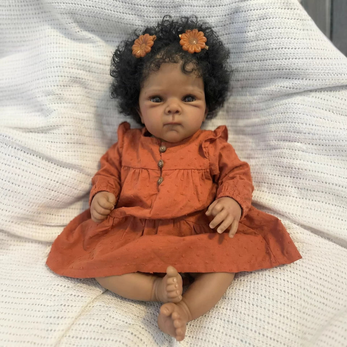 18 Inch Knitted Bettie Full Vinyl Reborn Doll