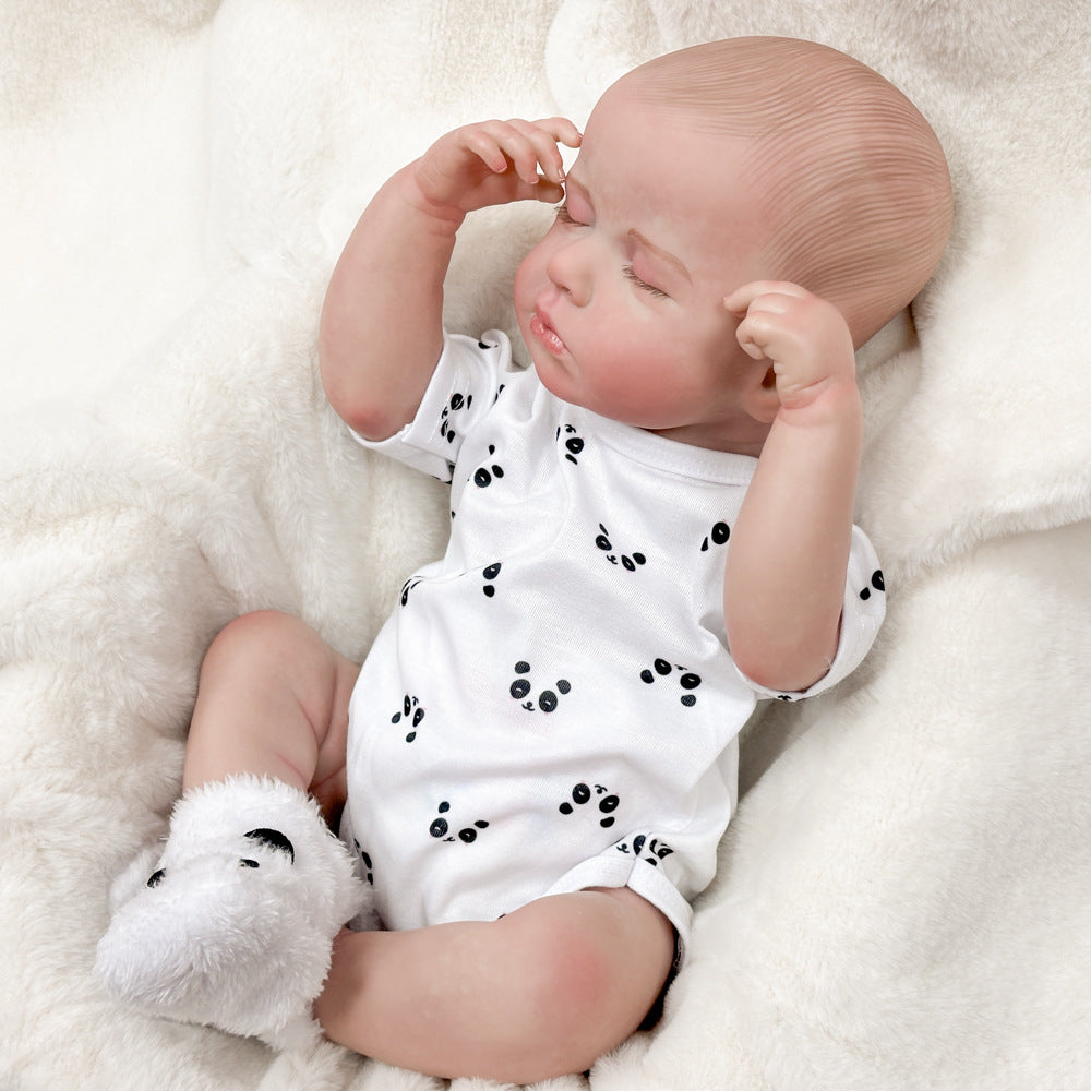 Surprise Your Loved One: 20 Inch Full Vinyl Reborn Sleeping Doll, Authentic Newborn Companion Toy for Birthday