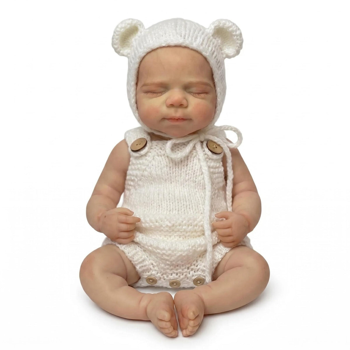 12inch Full Solid Silicone Flexible Elastic Super Soft Cute Small Size Silicone Lifelike Reborn Bebe Doll for Gifts and collectibles