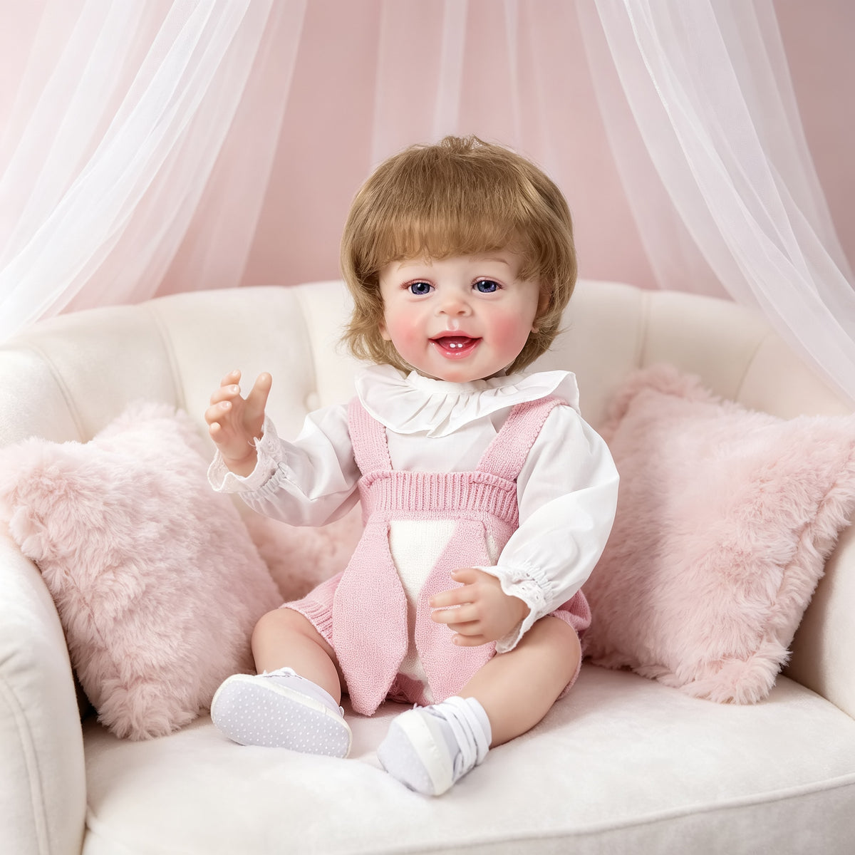 22 Inch with Full Vinyl Lifelike Reborn Doll, Heartfelt Companion Item, Go‑to Gift Choice for Holiday Seasons and Birthdays