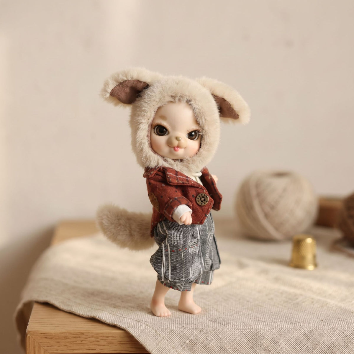 10 inch Delicate ceramic body doll with ball joint design, Toy Gift for Girls & Doll Collectors
