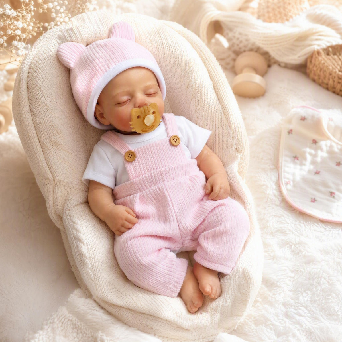 13 inch solid silicone doll for children as holiday gift, collectible solid silicone