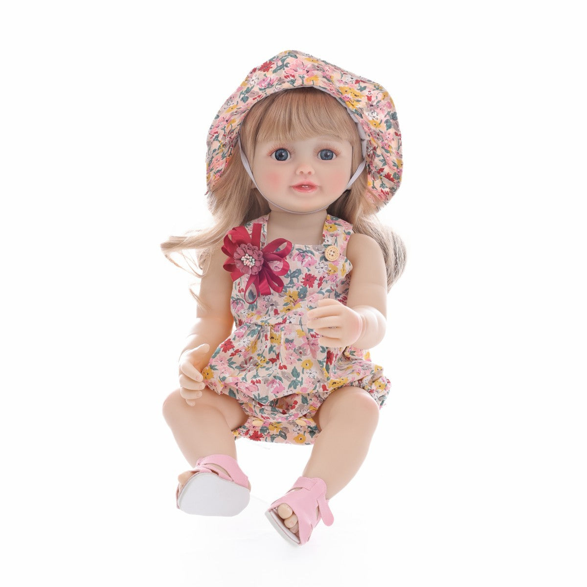 English  Russian Spanish Crying and Laughing Dialogue 22 inch Full Plastic Rebirth Doll Simulation Baby Doll Girl