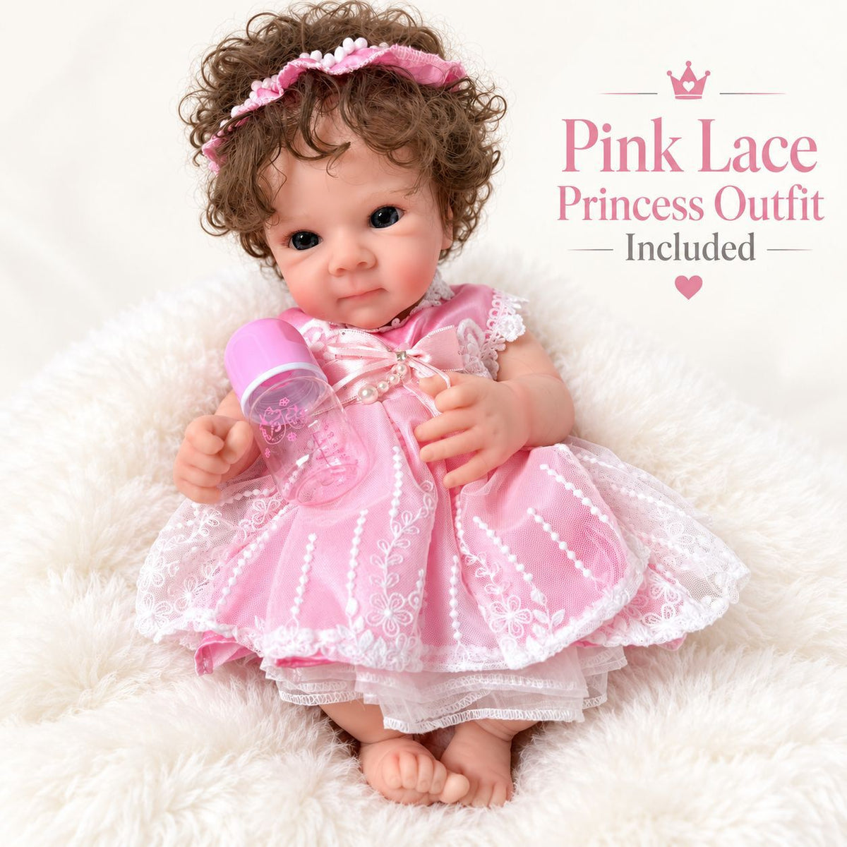 18 inch silicone reborn doll solid silicone girl doll bathable toy gift