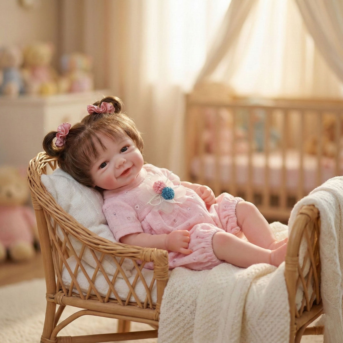 12 inch with Full Solid Silicone reborn doll simulated baby kneading realistic feel stretchable gift