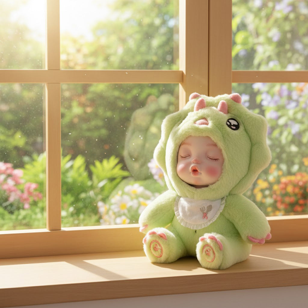 15cm vinyl plush doll pendant, simulated baby face toy doll, 6 inches