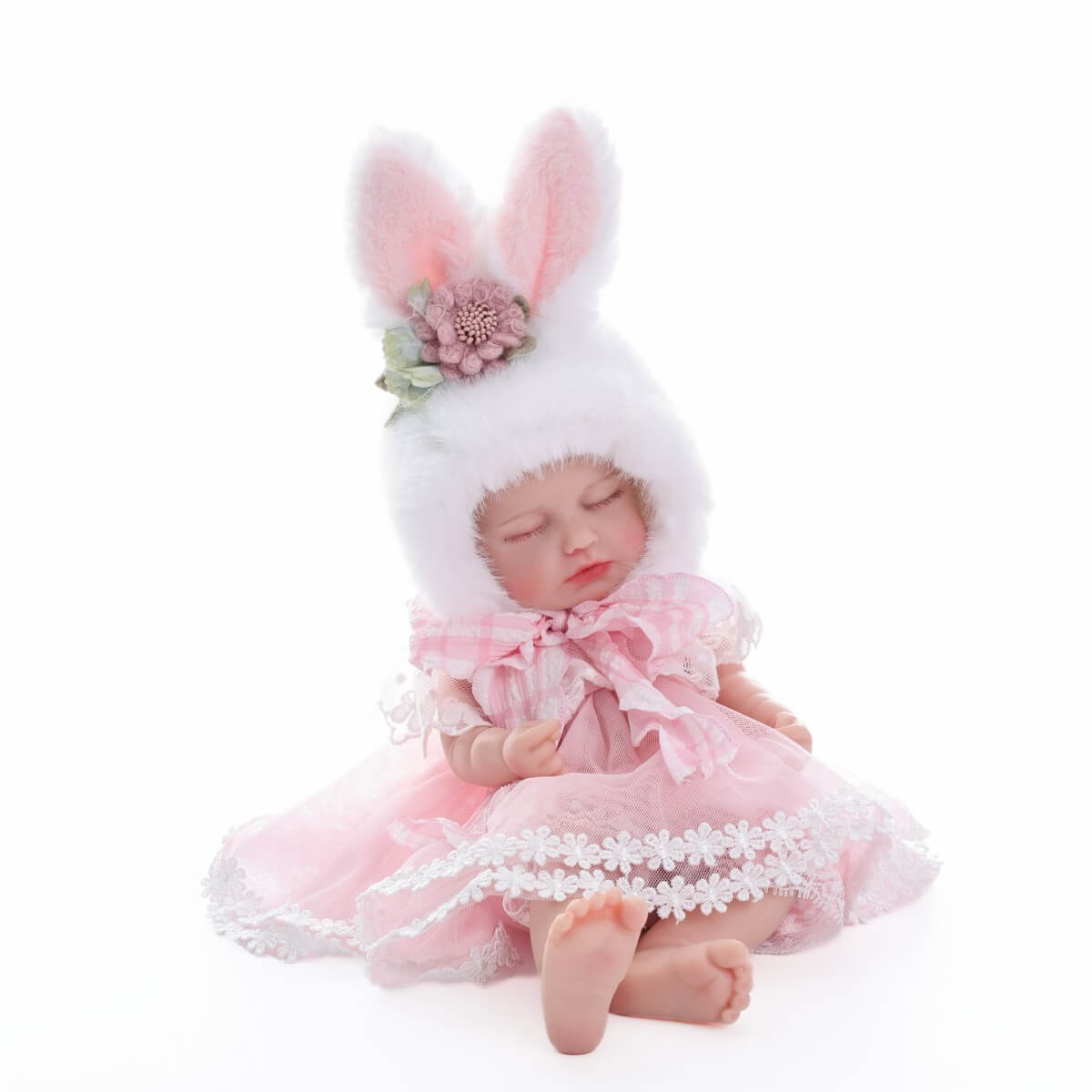 12 Inch Realistic Reborn Sleeping Baby Doll Lifelike Little Infant Girl