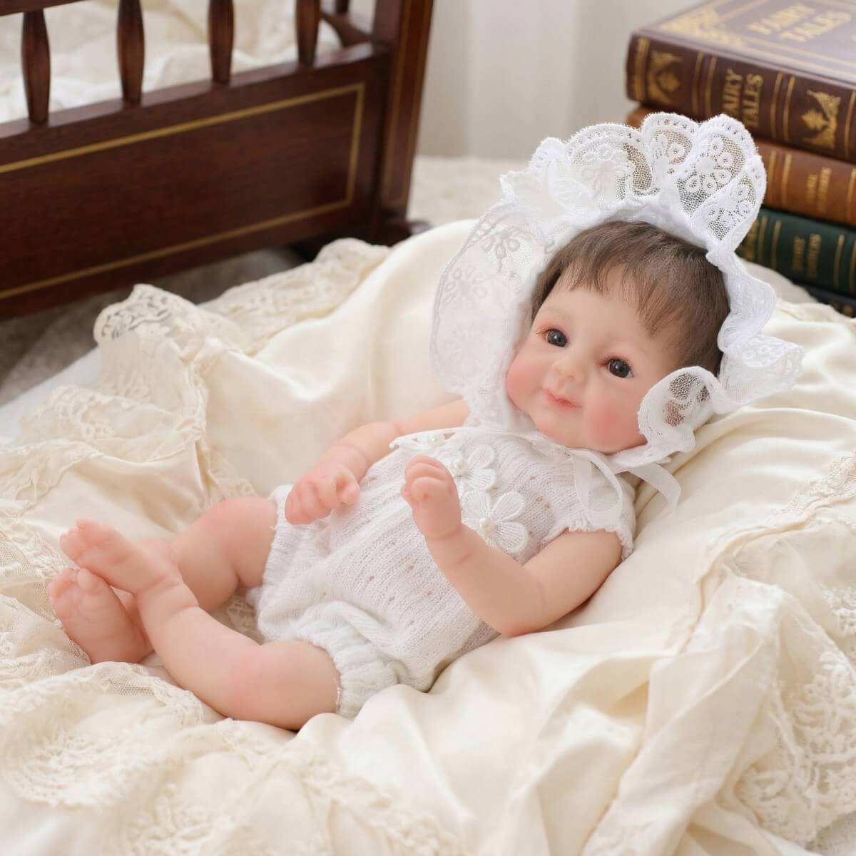 12-inch Lifelike Silicone Reborn Baby Doll Body Soft 3D Skin Newborn Doll For Children And Girls Birthday Gift