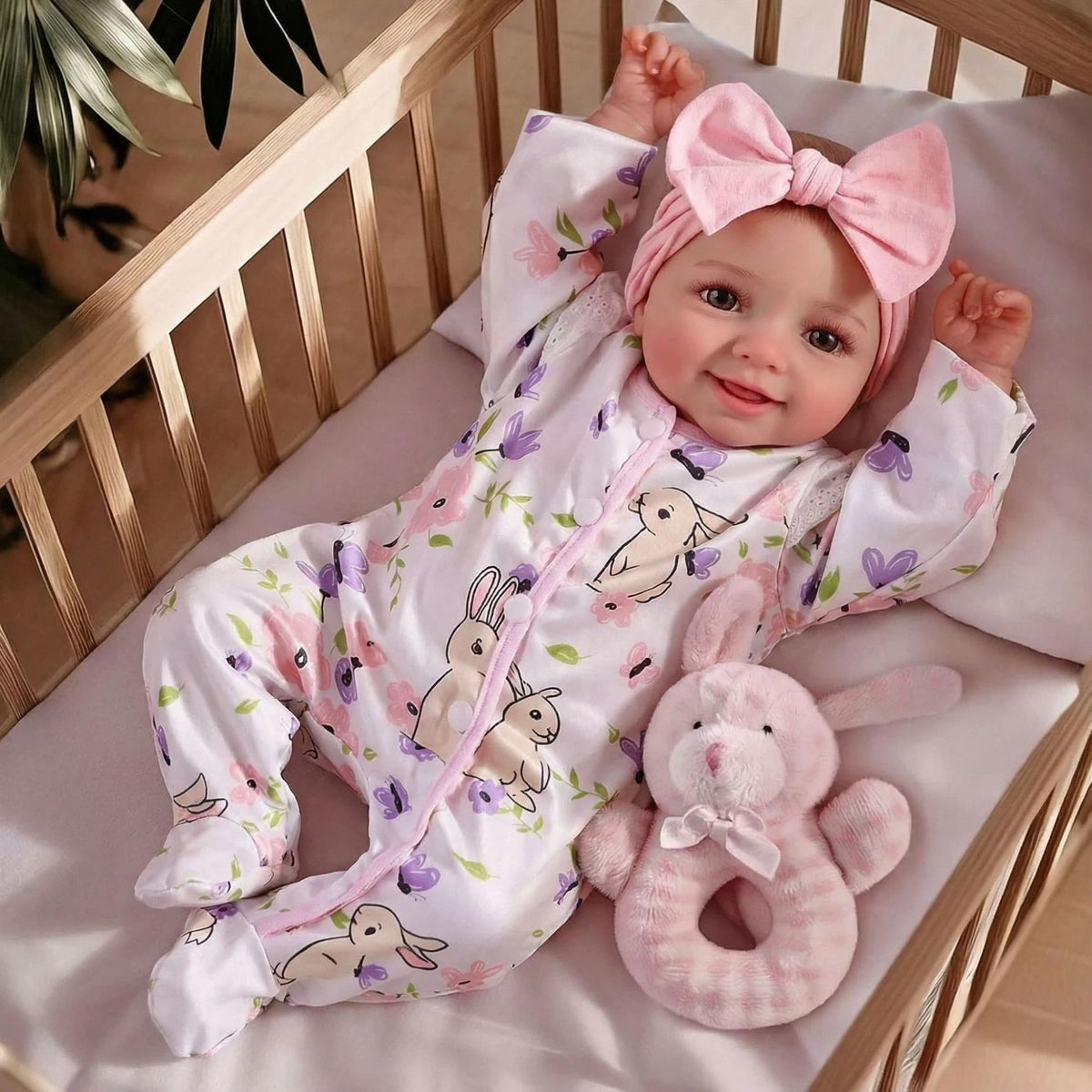 7-inch printed jumpsuit doll full vinyl reborn doll
