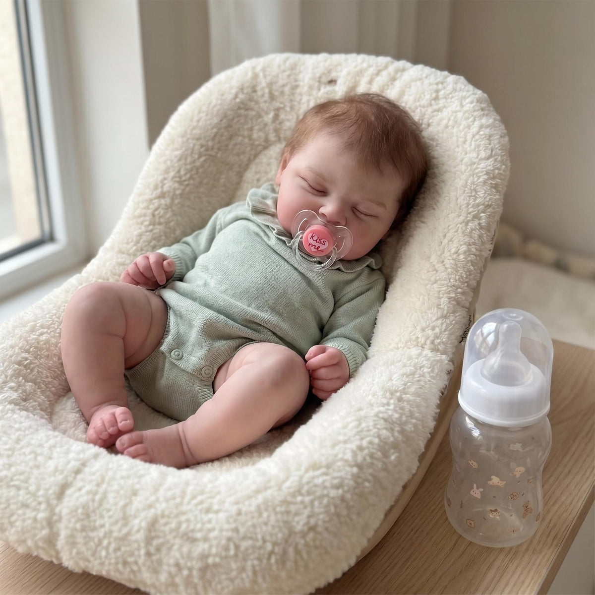 19 Inch Reborn Baby Dolls with cloth body Cute Baby Lifelike Real