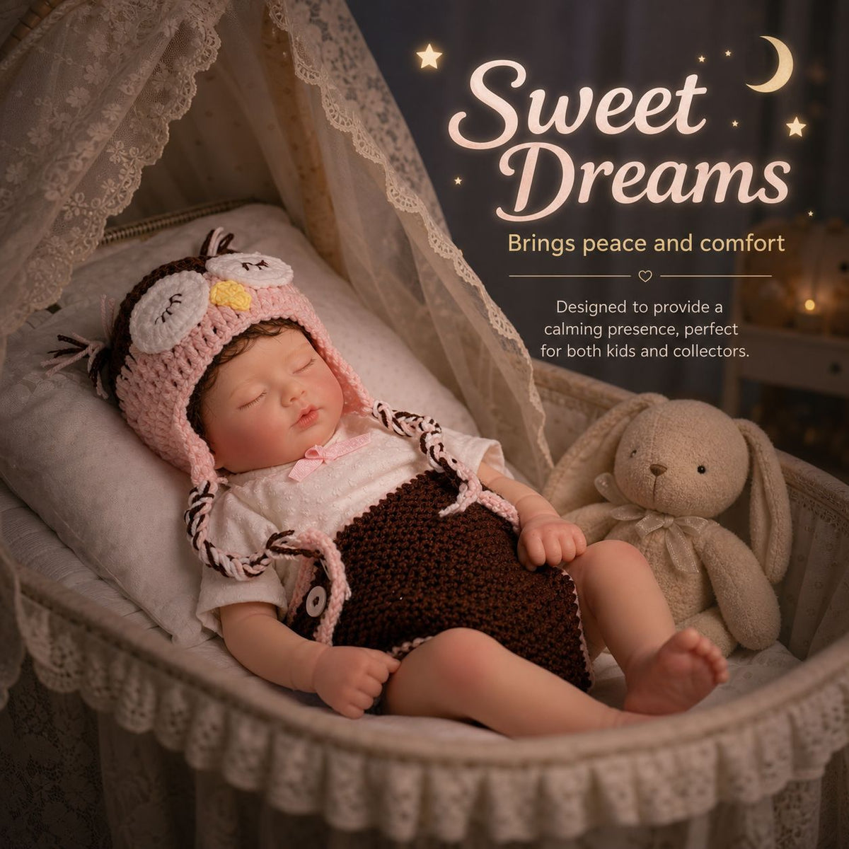 16 Inch Real Reborn Baby Doll with Full Solid Silicone Baby 3D Vein Real Skin Handcrafted Newborn Toy Ideal Gift for Kids Girls Collectors