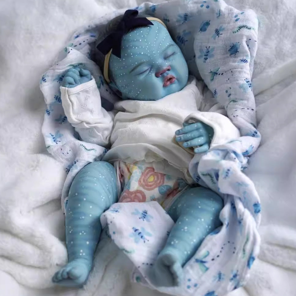 20 inch Cloth‑Body Collectible Avatar Reborn Doll, Treasured Keepsake Toy for Kids and Adult Collectors