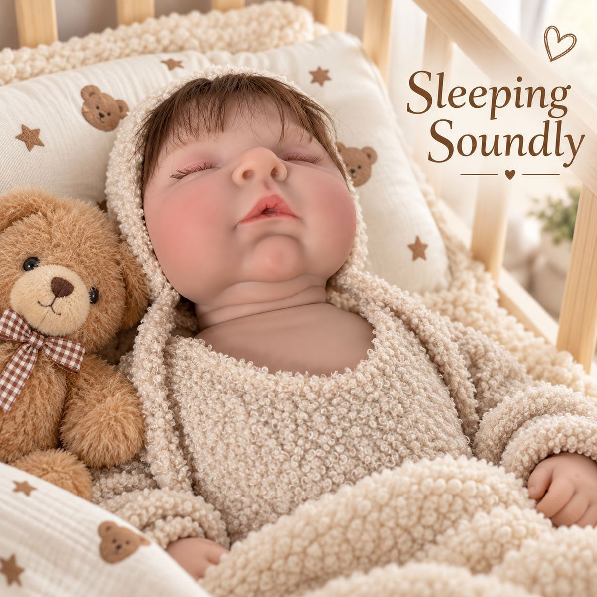 18 inch Reborn Doll simulation doll full vinyl children's companion doll