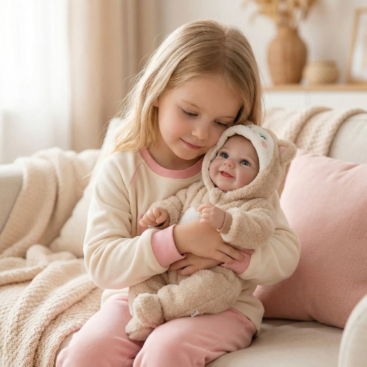 19 inch plush jumpsuit vivienne full vinyl reborn doll