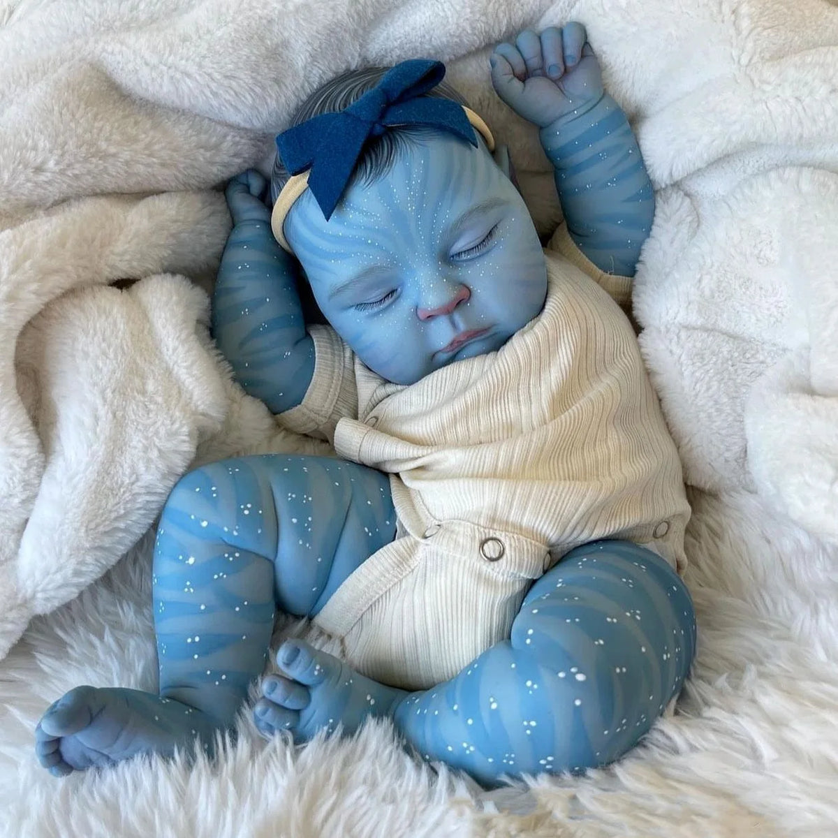 18-Inch/45cm Avatar Reborn Doll - Full Body Vinyl Waterproof 3D Skin Art - Reborn Doll Australia