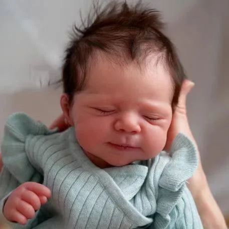 18-Inch/45cm Pascale Newborn Baby Reborn Doll Lifelike Soft Touch Cuddly Baby Multiple Layers Painting 3D Skin with Visible Veins - Reborn Doll Australia