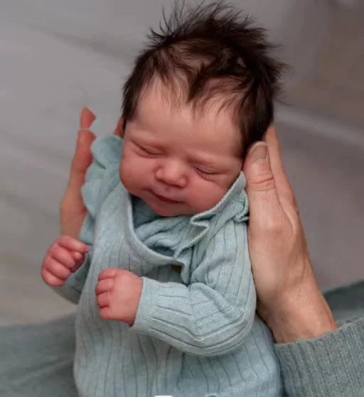 18-Inch/45cm Pascale Newborn Baby Reborn Doll Lifelike Soft Touch Cuddly Baby Multiple Layers Painting 3D Skin with Visible Veins - Reborn Doll Australia