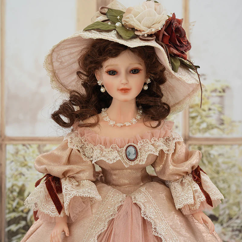22-INCH/55CM ANTIQUE PALACE-STYLE VICTORIAN PORCELAIN DOLLS WITH GORGEOUS DRESS - Reborn Doll Australia