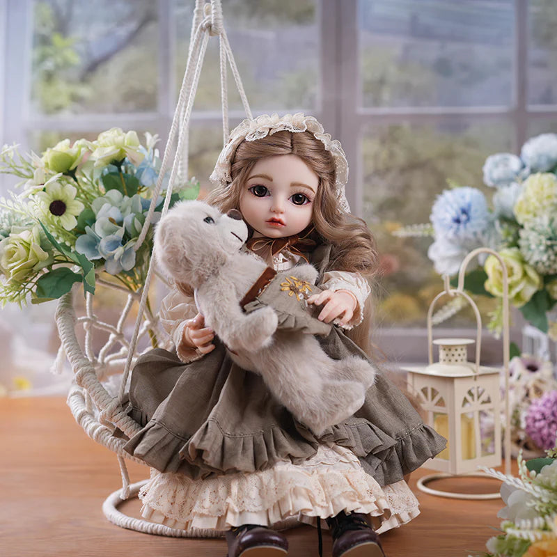 PASTORAL COUNTRY‑STYLE BALL‑JOINTED DOLL (BJD) 18‑INCH/45CM COLLECTIBLE - Reborn Doll Australia