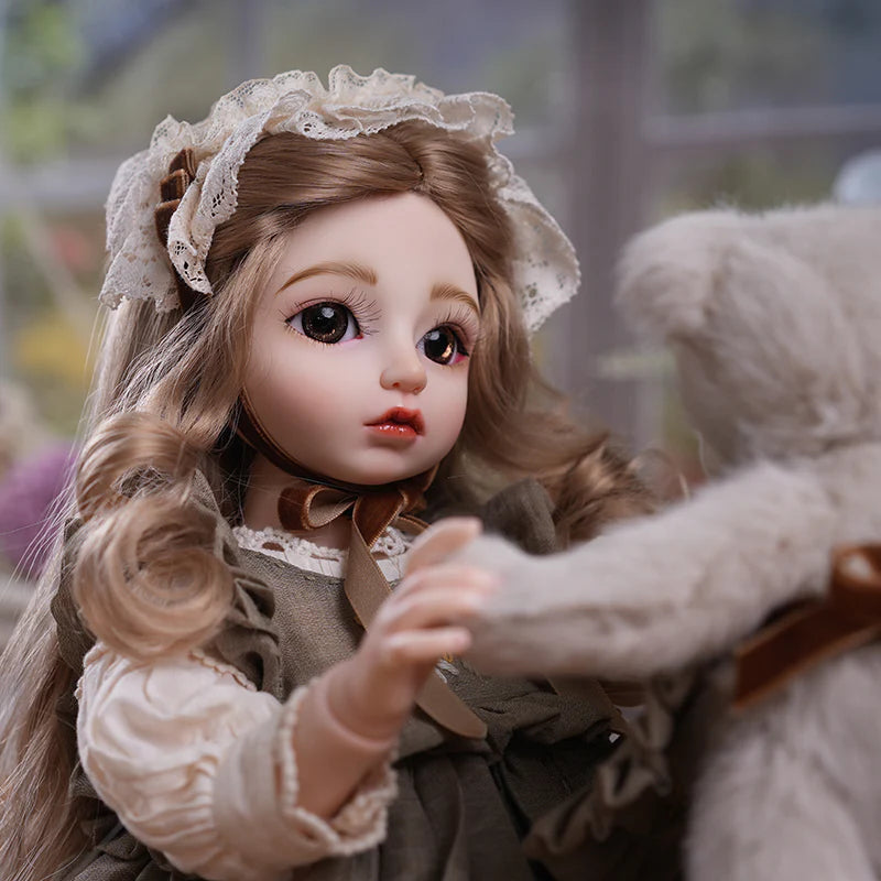 PASTORAL COUNTRY‑STYLE BALL‑JOINTED DOLL (BJD) 18‑INCH/45CM COLLECTIBLE - Reborn Doll Australia