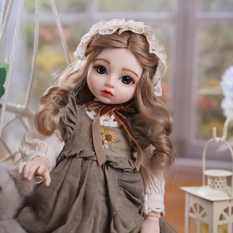 PASTORAL COUNTRY‑STYLE BALL‑JOINTED DOLL (BJD) 18‑INCH/45CM COLLECTIBLE - Reborn Doll Australia