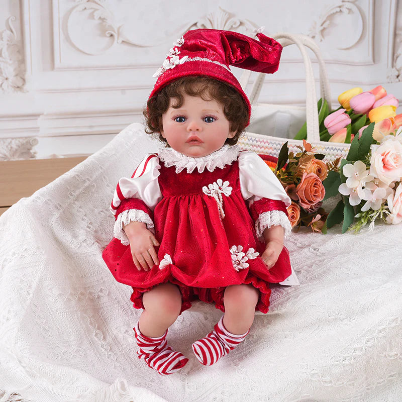 Newborn 20 inch/50cm Realistic Lifelike Reborn Baby Dolls with Soft Cloth Body for Kids Christmas Gifts - Reborn Doll Australia