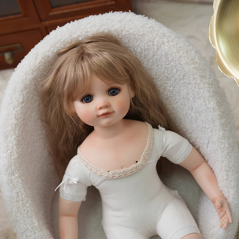 16‑Inch/40cm Porcelain Fabric Country‑Style Dress-up Doll Collectible with Fully Hand‑Painted Face‑Up - Reborn Doll Australia