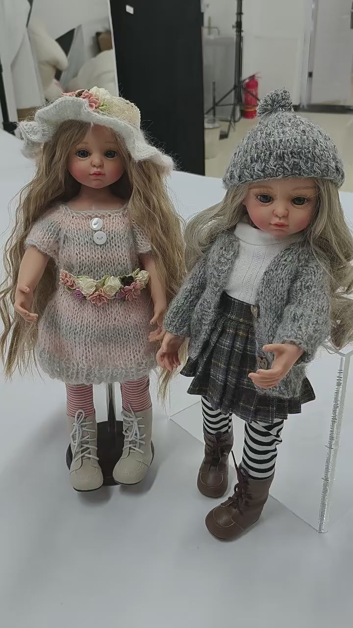 45cm Doll American Girl Dress Up Playhouse Toy Doll