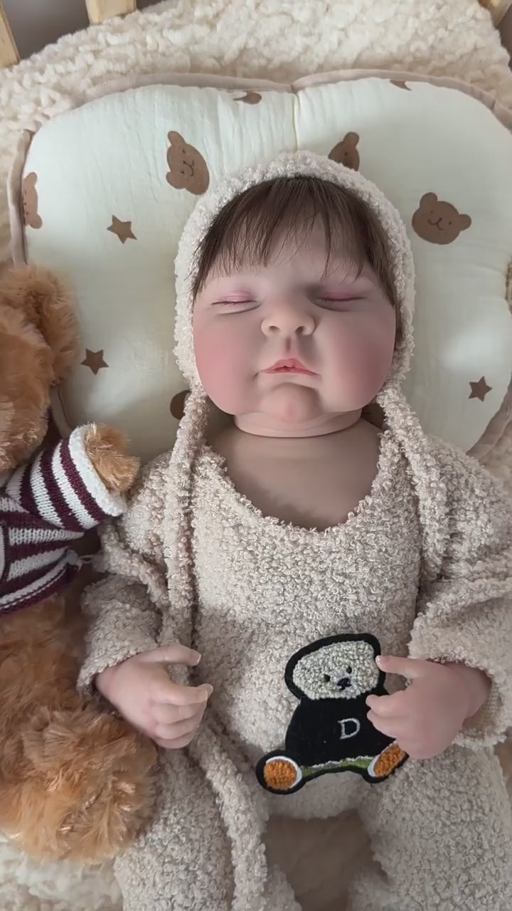 18 inch Reborn Doll simulation doll full vinyl children's companion doll