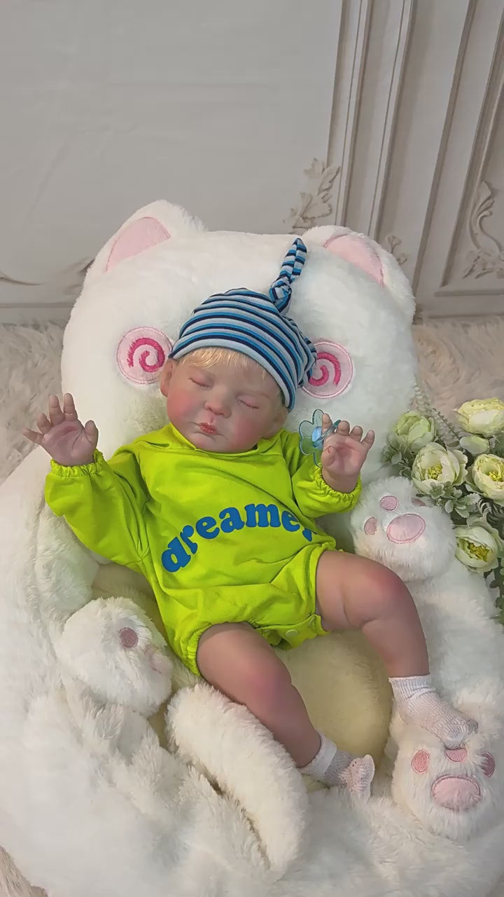 24 inch 60cm Hair Transplant Reborn Doll Cloth Body