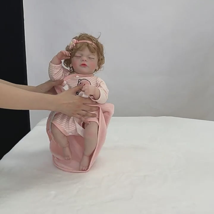 22 Inch Lifelike Reborn Baby Doll Wear Piglet Suit