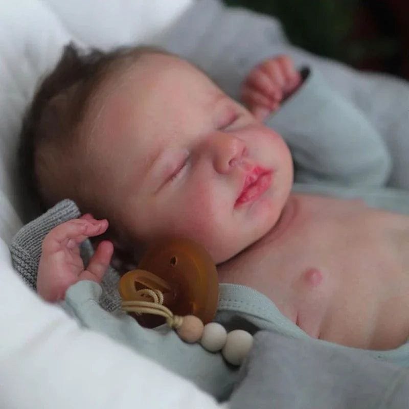 18-Inch/45cm Sleeping Reborn Juan Doll - 45cm Full Body Vinyl Waterproof Baby with Rooted Hair - Reborn Doll Australia