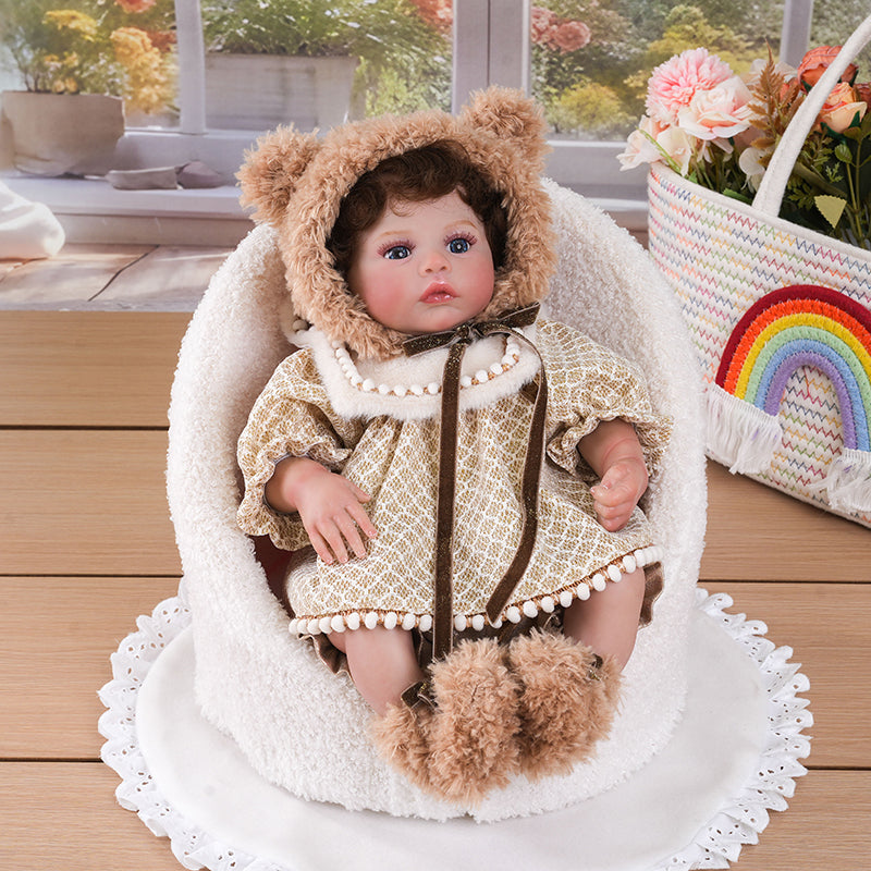 20 Inch/50cm Realistic Lifelike Reborn Baby Dolls with Soft Cloth Body for Kids Birthday Present - Reborn Doll Australia