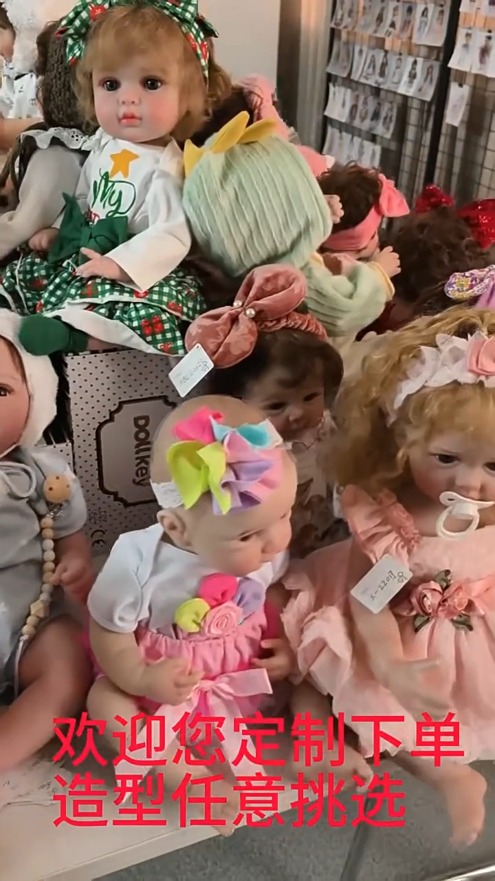 24 inch hair transplant reborn doll cloth height color 60cm simulated baby